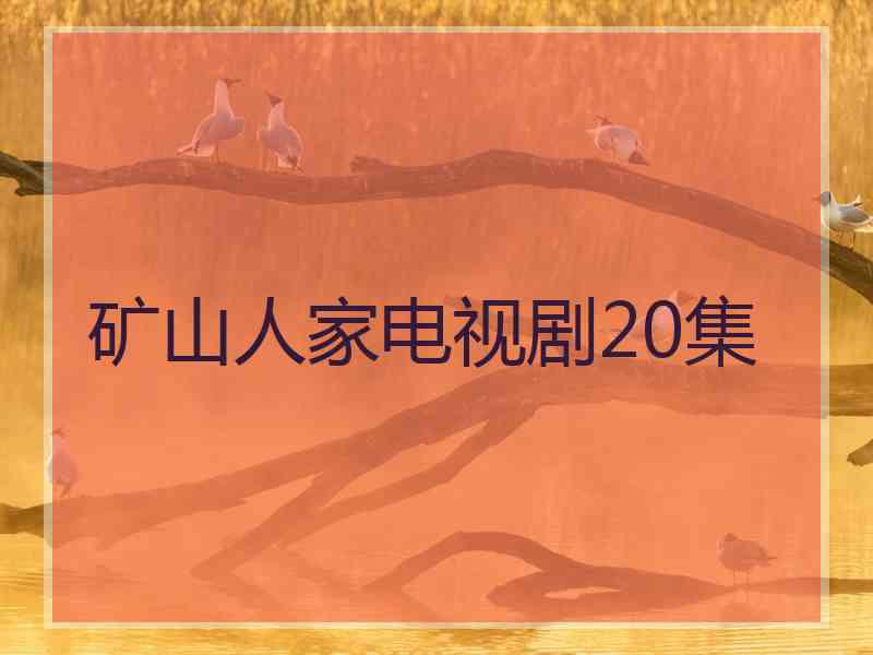 矿山人家电视剧20集