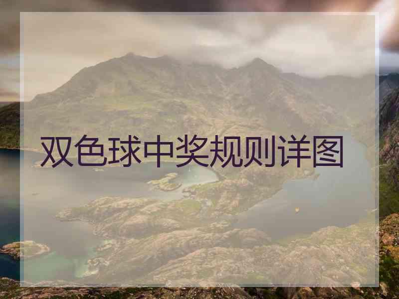 双色球中奖规则详图