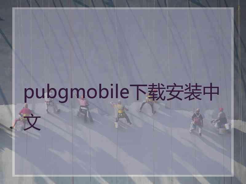 pubgmobile下载安装中文 pubgmobile下载安装中文