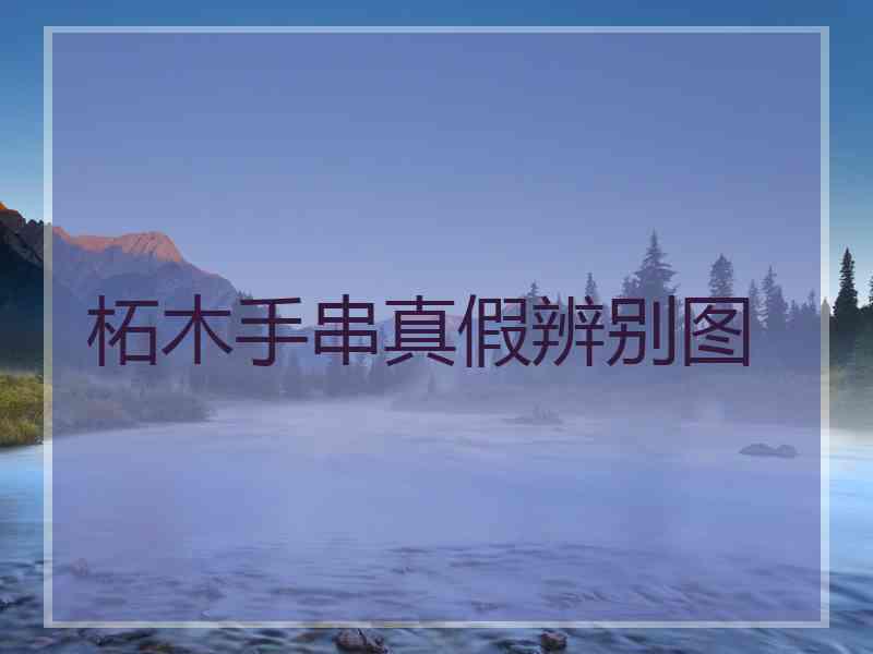 柘木手串真假辨别图