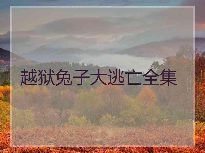 越狱兔子大逃亡全集 越狱兔子大逃亡全集