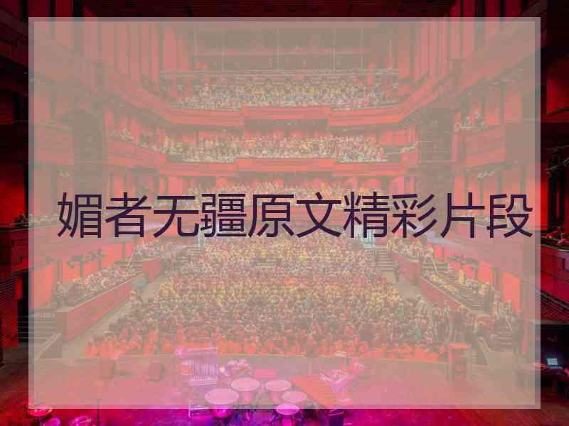 媚者无疆原文精彩片段
