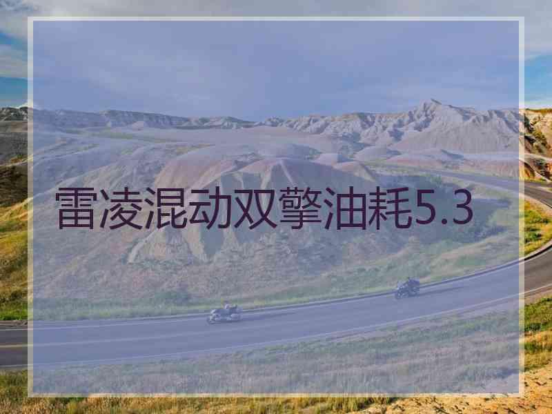 雷凌混动双擎油耗5.3