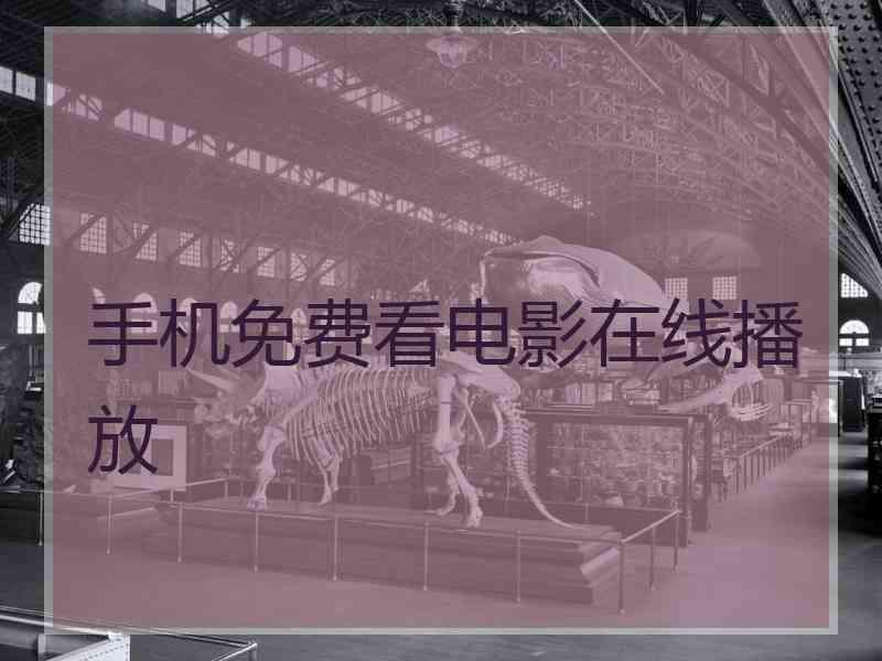 手机免费看电影在线播放