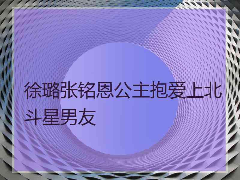 徐璐张铭恩公主抱爱上北斗星男友