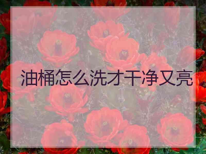 油桶怎么洗才干净又亮