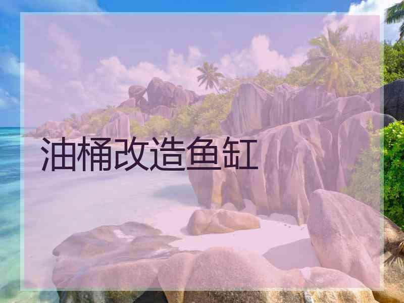 油桶改造鱼缸