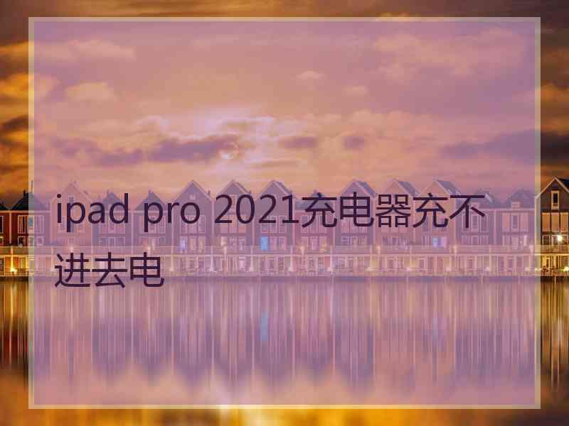 ipad pro 2021充电器充不进去电