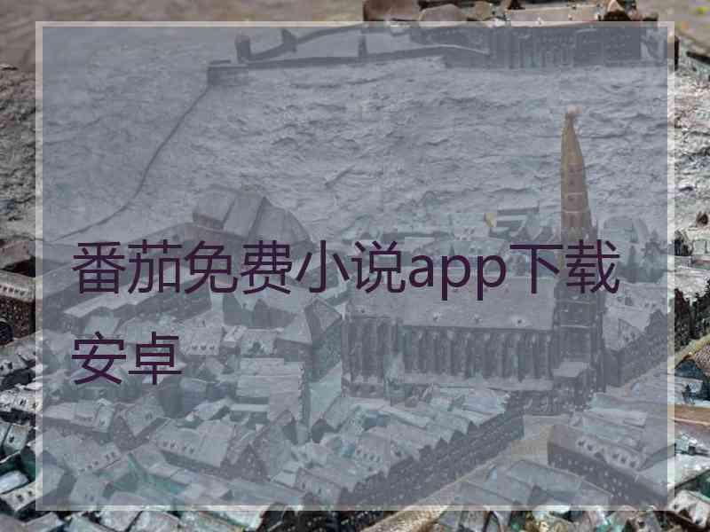 番茄免费小说app下载安卓 番茄免费小说app下载安卓