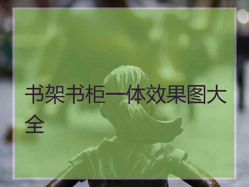 书架书柜一体效果图大全