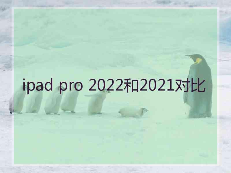 ipad pro 2022和2021对比
