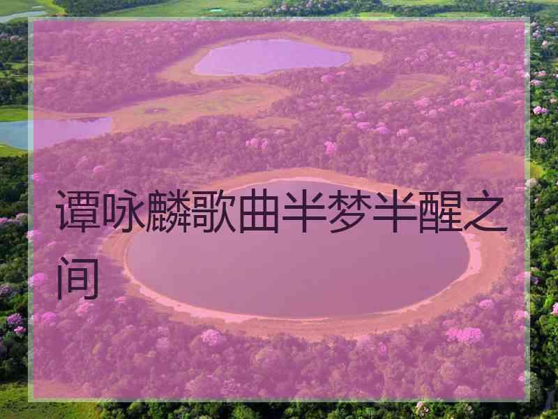 谭咏麟歌曲半梦半醒之间