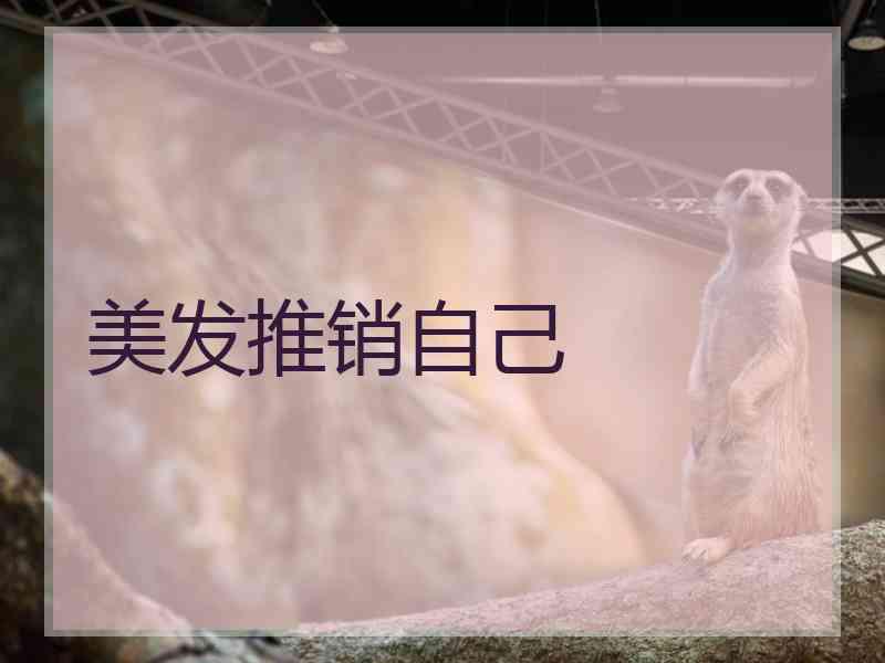 美发推销自己