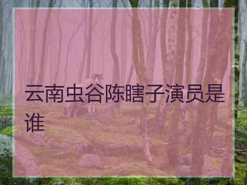 云南虫谷陈瞎子演员是谁