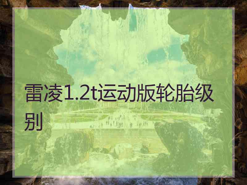 雷凌1.2t运动版轮胎级别