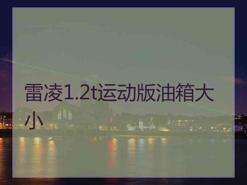 雷凌1.2t运动版油箱大小