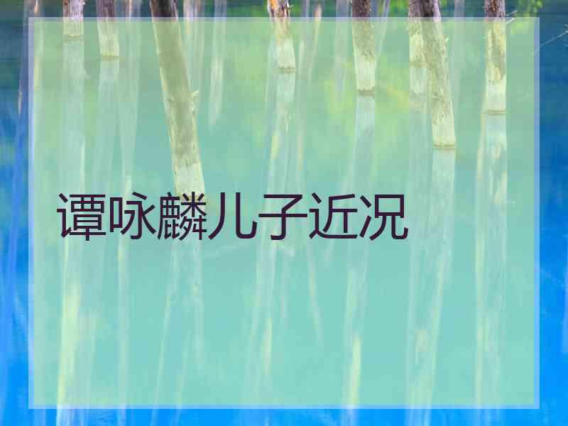 谭咏麟儿子近况