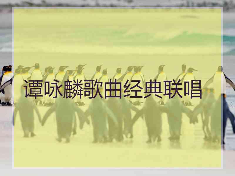 谭咏麟歌曲经典联唱