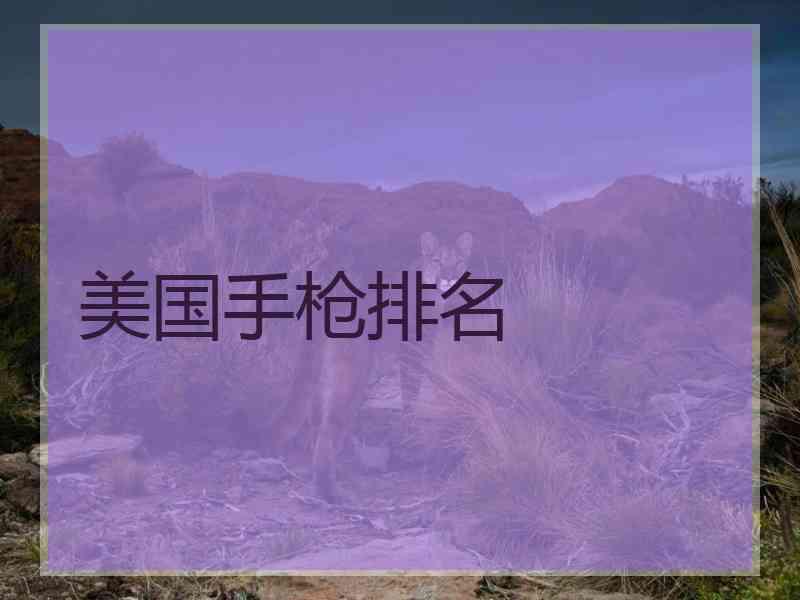 美国手枪排名