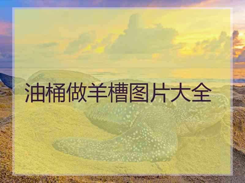 油桶做羊槽图片大全