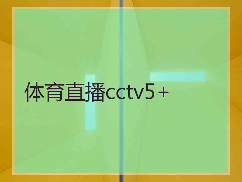 体育直播cctv5+