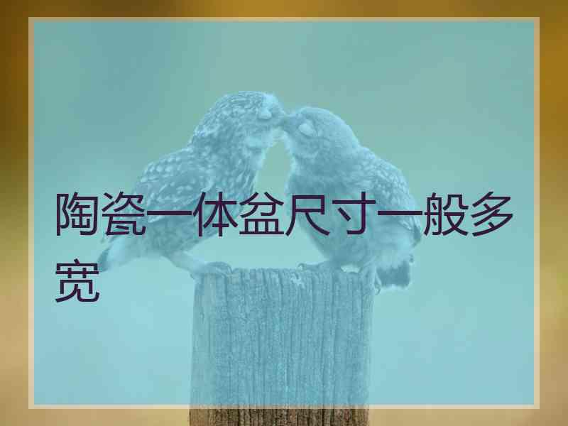陶瓷一体盆尺寸一般多宽