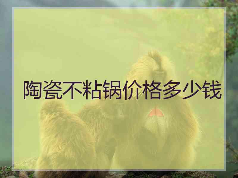 陶瓷不粘锅价格多少钱 陶瓷不粘锅价格多少钱