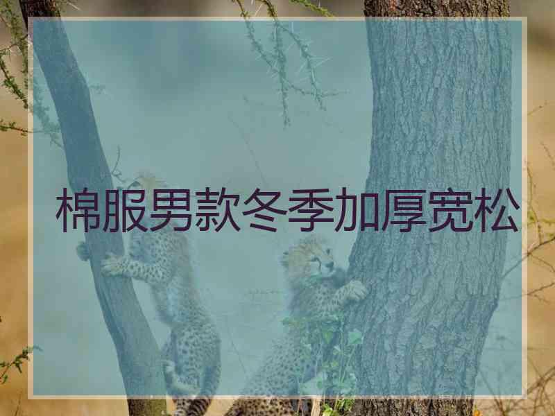 棉服男款冬季加厚宽松