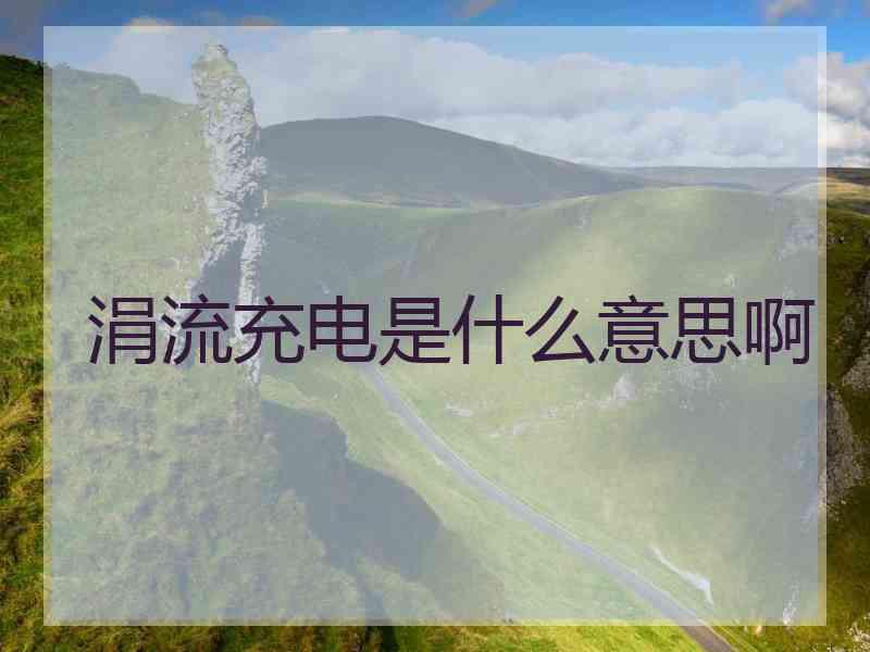 涓流充电是什么意思啊