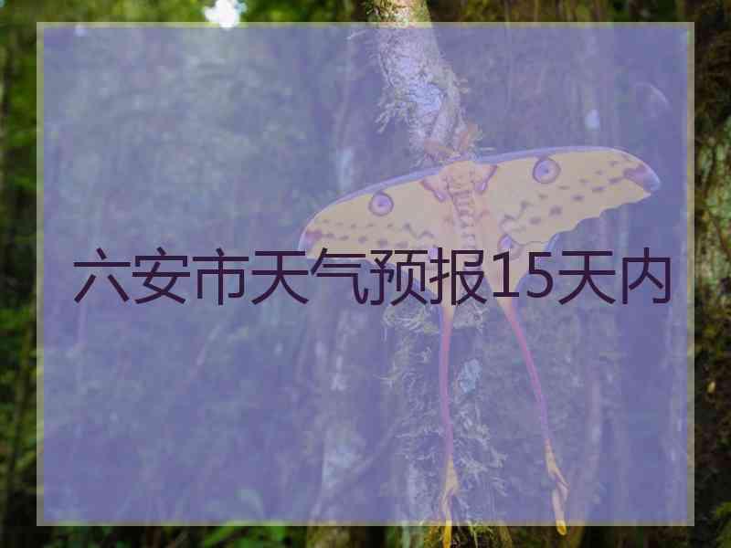 六安市天气预报15天内